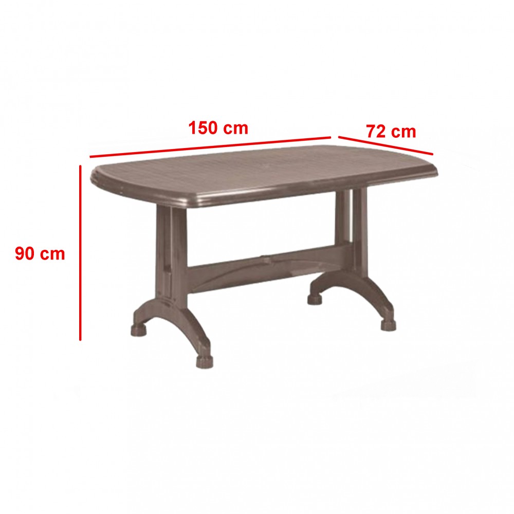 Portland plastična vrtna stolica 150 x 90 x 72 cm u boji cappuccino Druga slika proizvoda