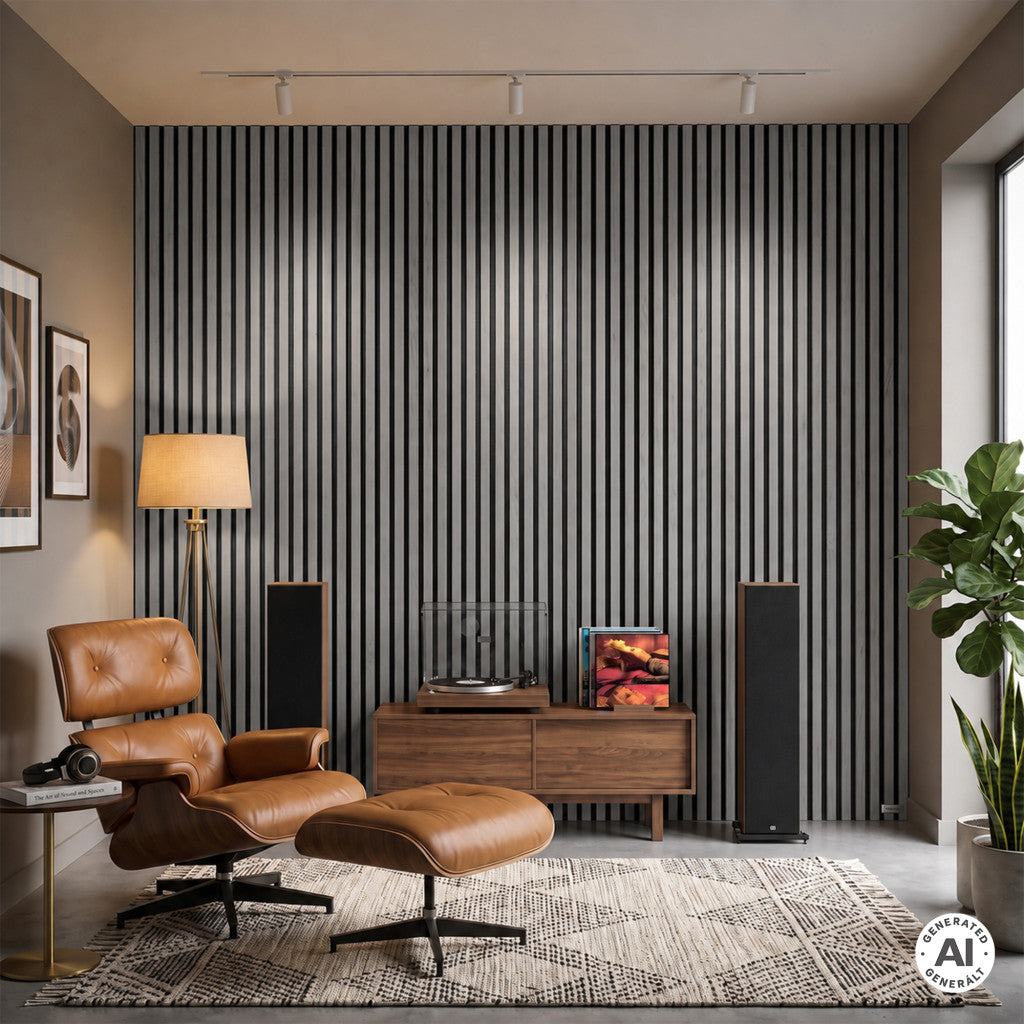 Akusztikus falpanel szürke hatású 260x60x1,8 cm Druga slika proizvoda