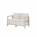 Scandi Box Linea Duo vrtni set s klupom za pohranu od jute
