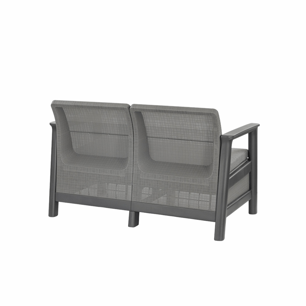 Scandi Box Max Linea Duo set vrtnog namještaja s klupom za pohranu od jute Druga slika proizvoda