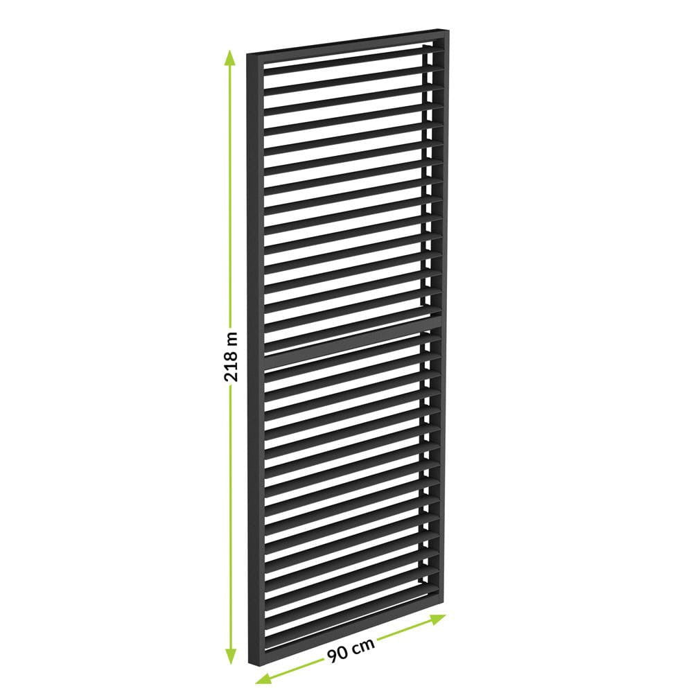 LUXE bočni panel s letvicama (R) 90x218 cm do 3 m antracit Druga slika proizvoda