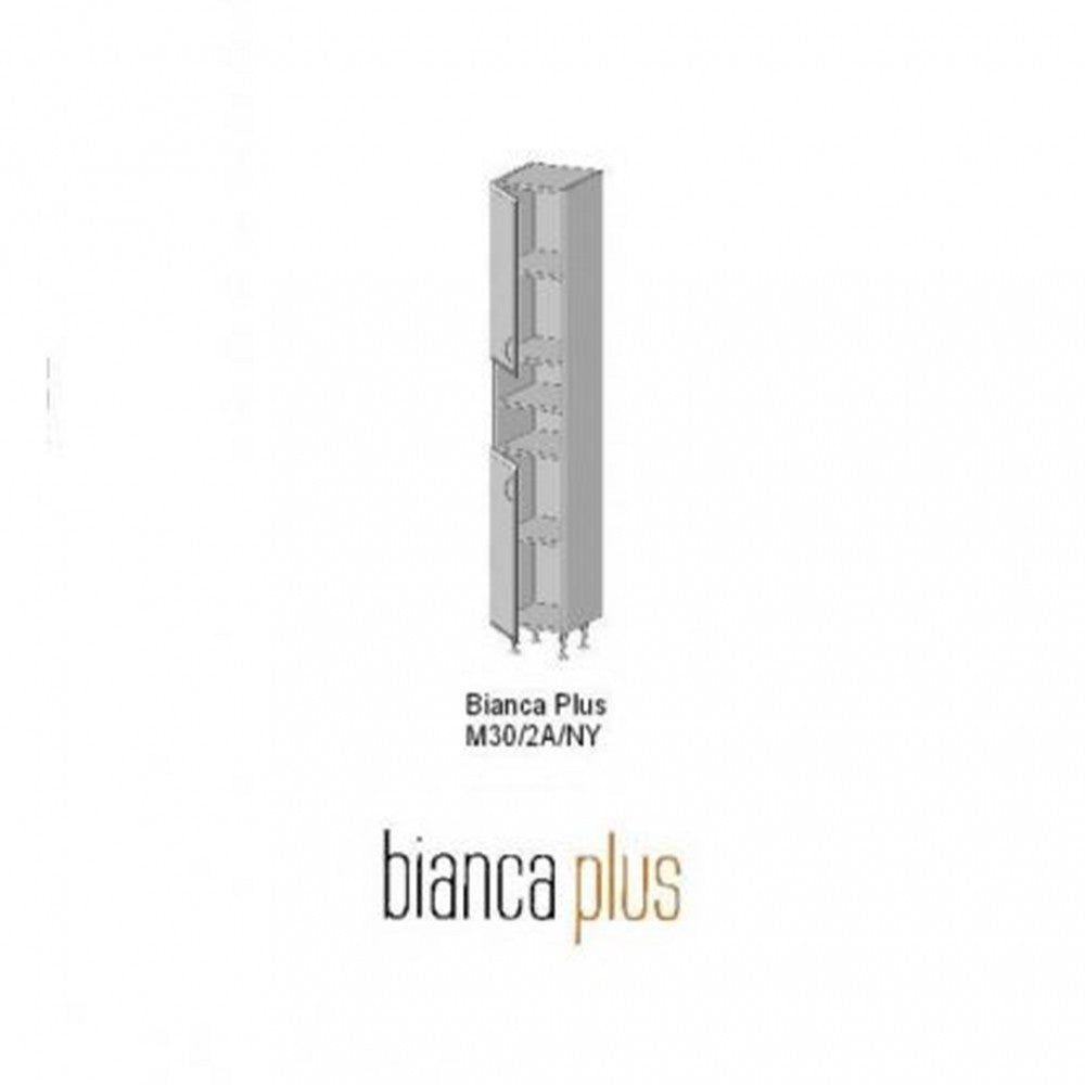 Bianca Plus 30 visoki ormar s 2 vrata, otvoreni, boja Sonoma hrast, univerzalni Druga slika proizvoda