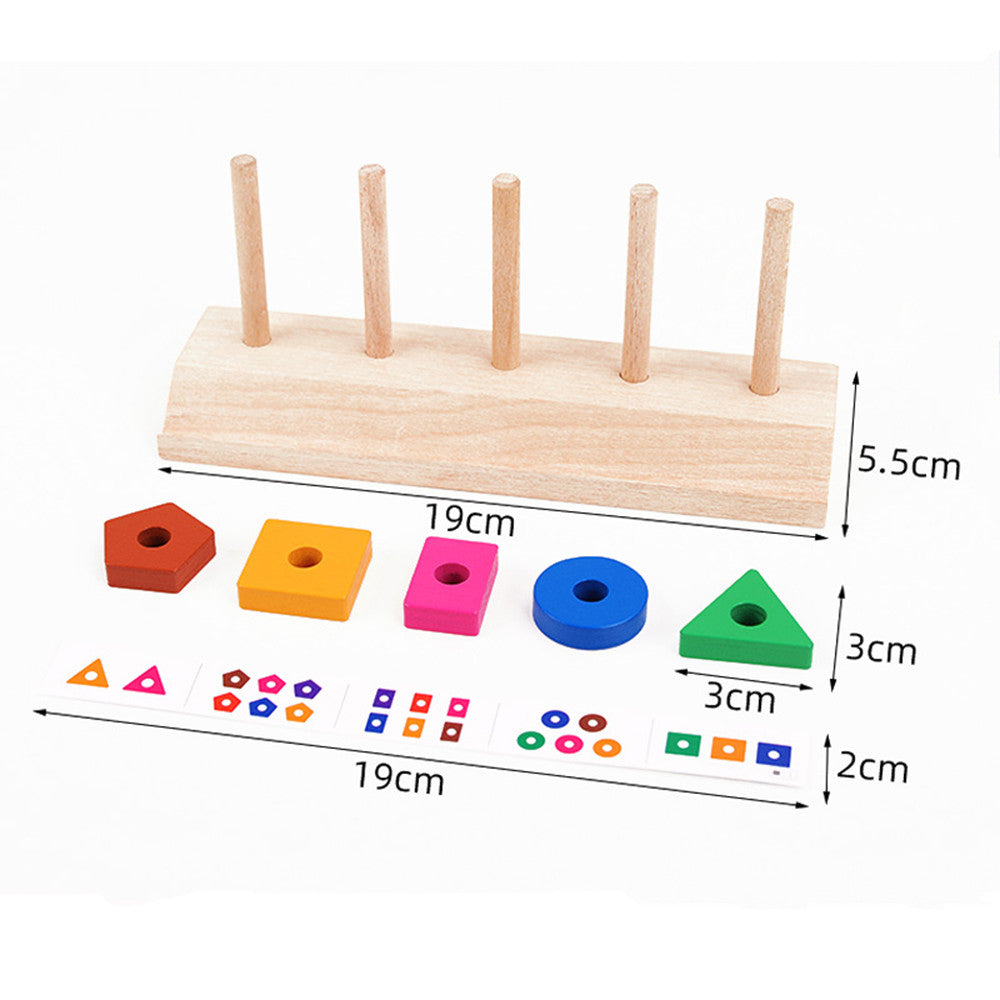 Montessori razvrstavanje oblika, drvena igračka Druga slika proizvoda