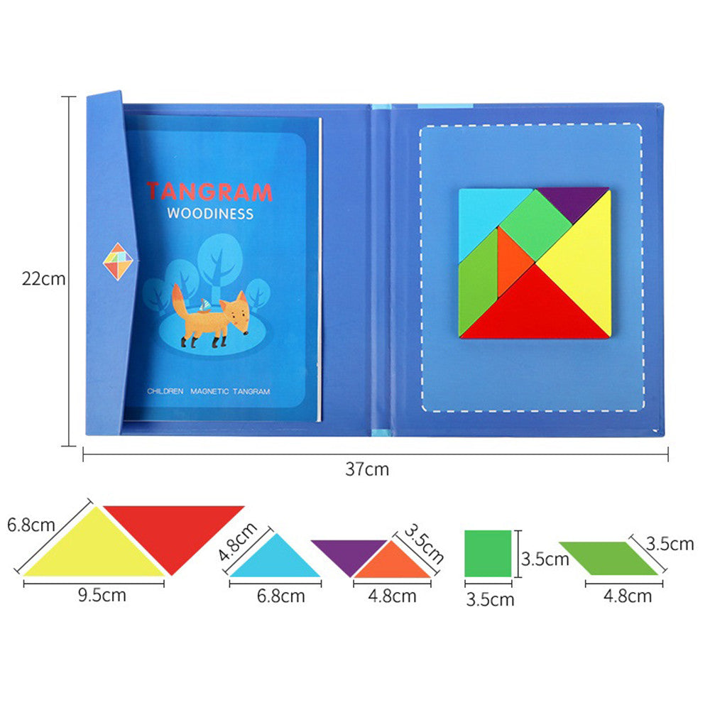 Magnetska drvena tangram igračka Druga slika proizvoda