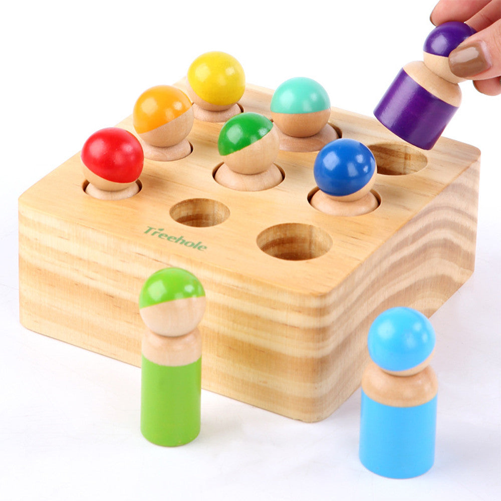 Formabeillesztő Montessori készségfejlesztő fajáték Másodlagos kép