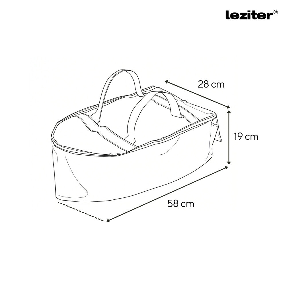 Torba za pohranu za modele C, X, Z, V, 58x28x19 cm, zelena Druga slika proizvoda