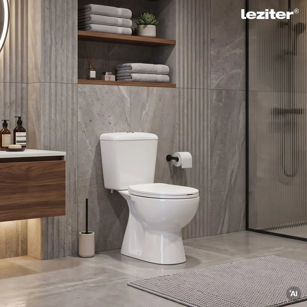 Cleano monoblok WC školjka s donjim odvodom i sjedalom Druga slika proizvoda