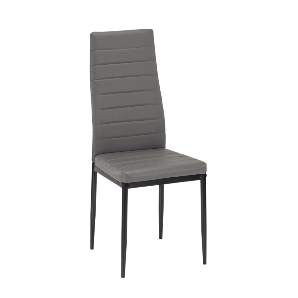 Mezza 4+1 blagovaonski set, sivo-crni