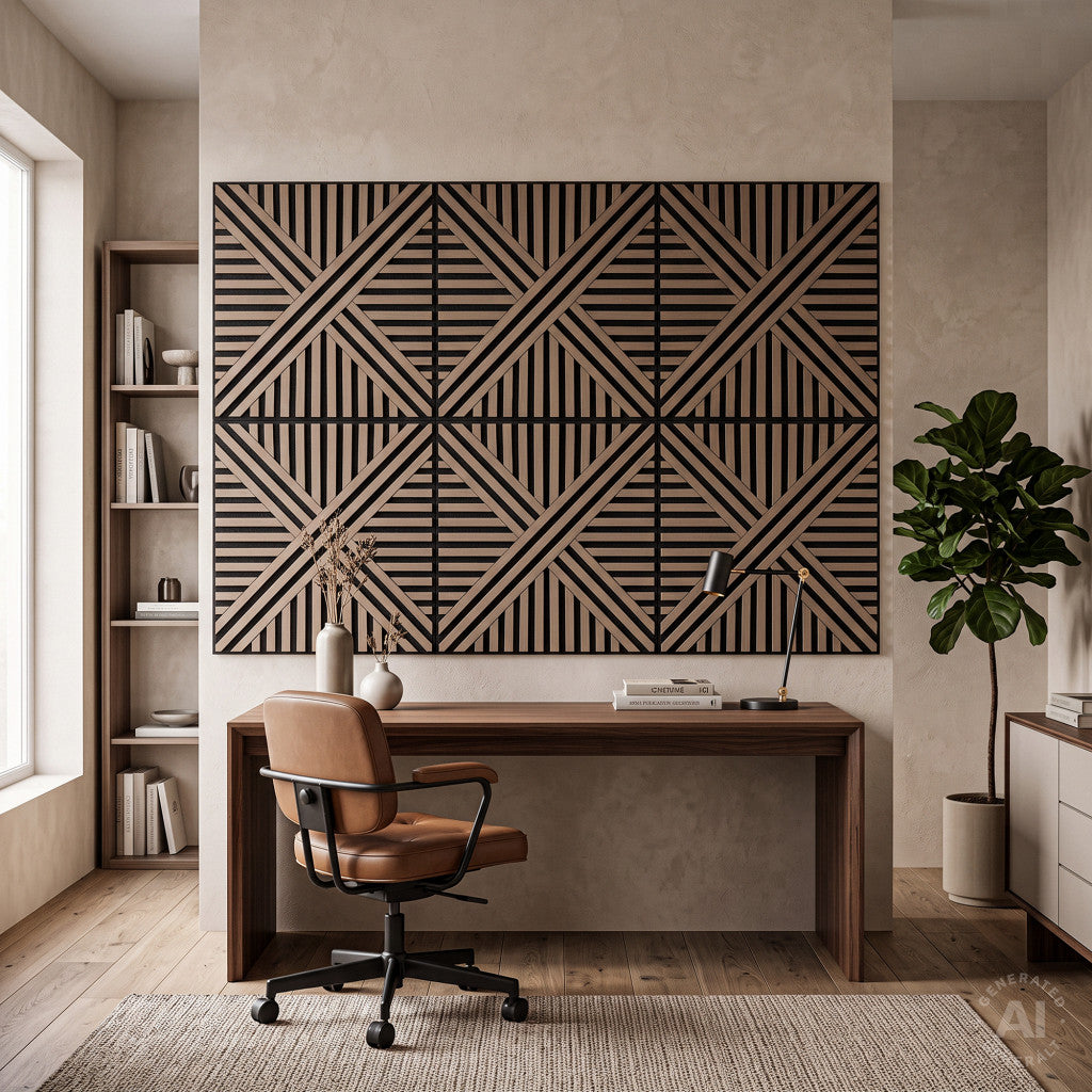 Akustična zidna ploča Deco VI s uljanom hrastovom završnom obradom, 60x60x1,8 cm Druga slika proizvoda