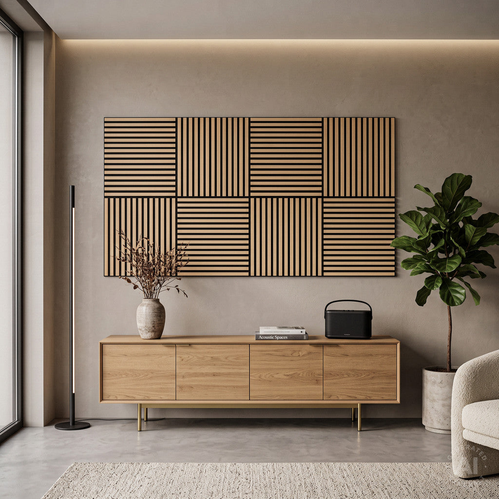 Akustična zidna ploča Deco II s bambusnom završnom obradom, 60x60x1,8 cm Druga slika proizvoda