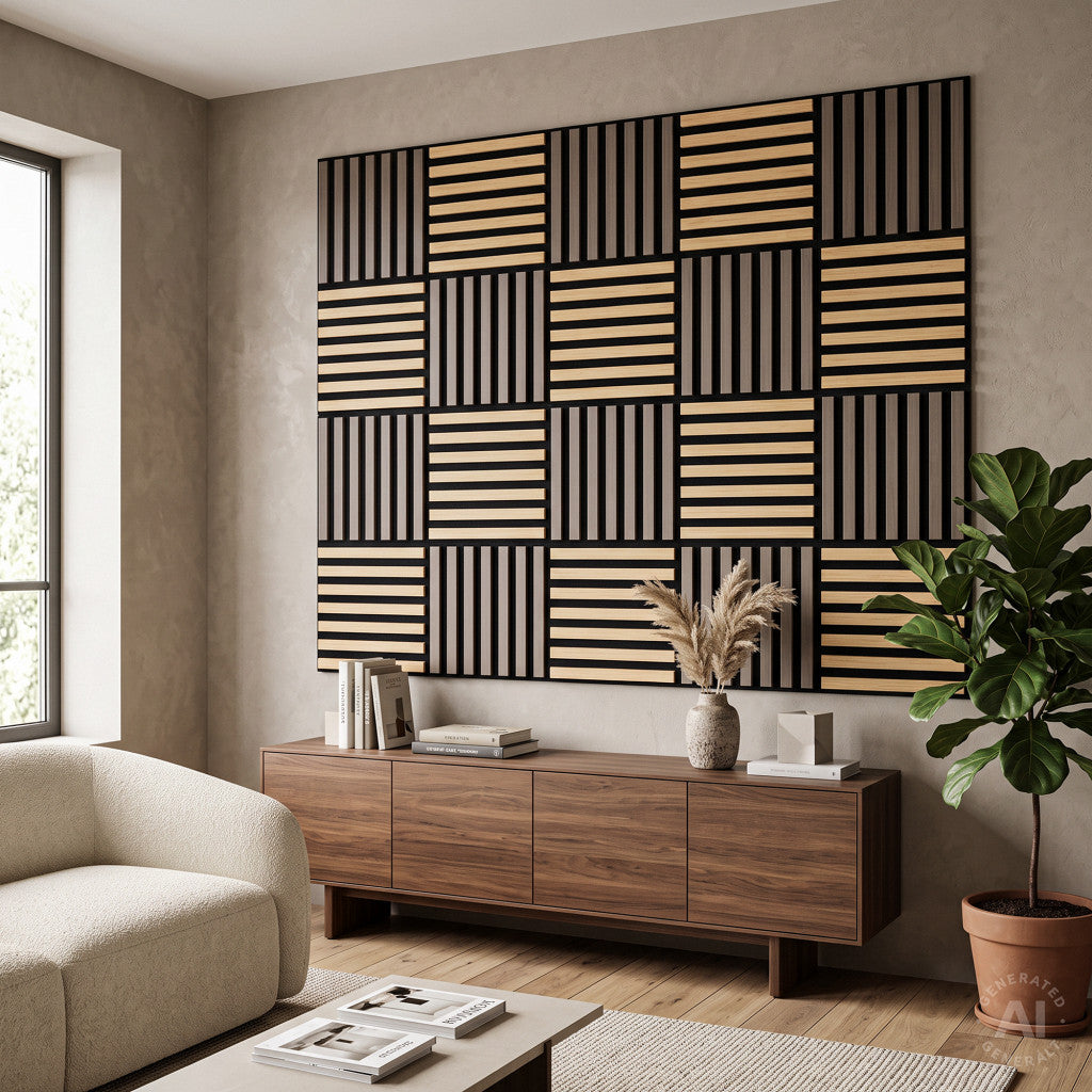 Akustična zidna ploča Deco X s uljenom površinom od hrasta, 60x60x1,8 cm Druga slika proizvoda