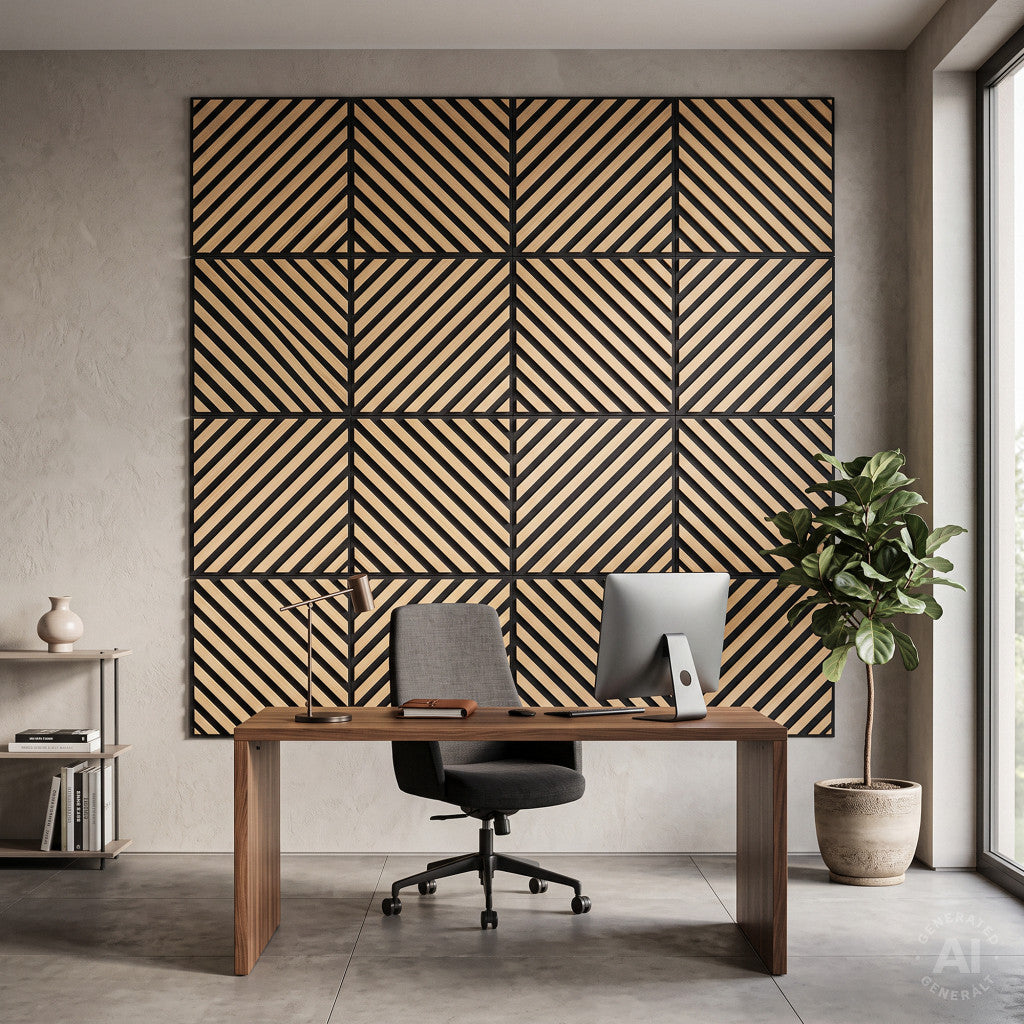 Akustična zidna ploča Deco III s bambusnom završnom obradom, 60x60x1,8 cm Druga slika proizvoda