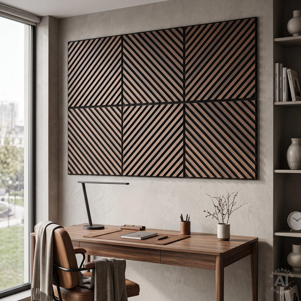 Akustična zidna ploča Deco III s uljanim hrastovim finišem, 60x60x1,8 cm Druga slika proizvoda