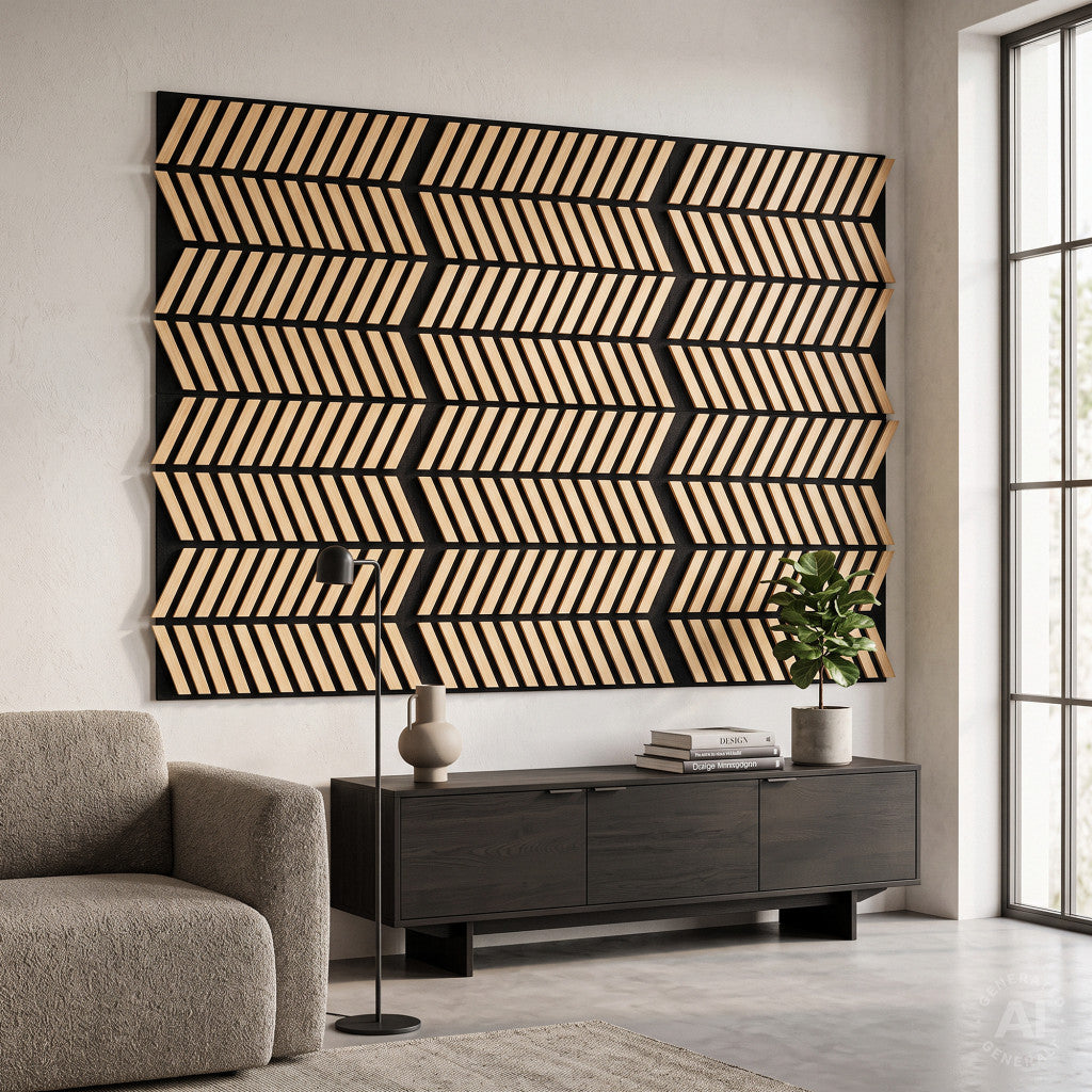 Akustična zidna ploča Deco XII s bambusnom završnom obradom, 60x60x1,8 cm Druga slika proizvoda