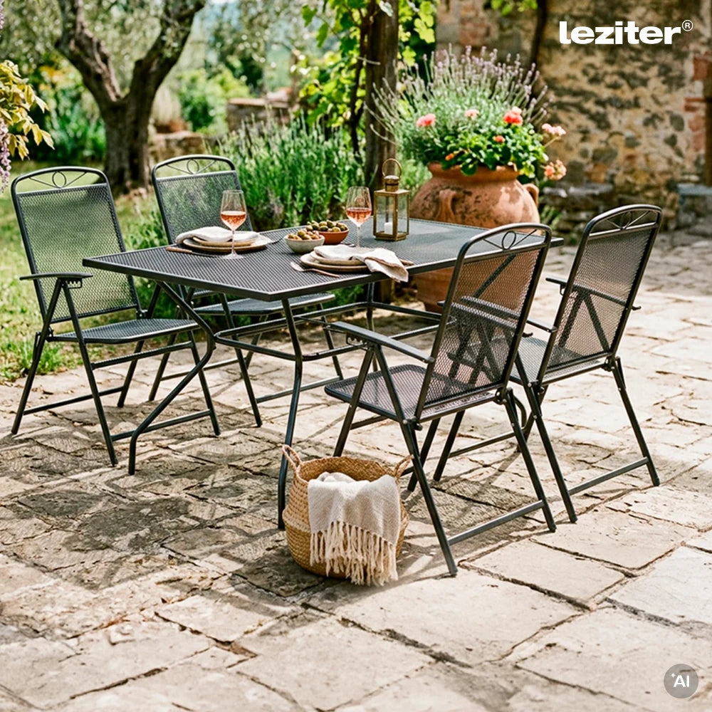 Vrtni stol Melfi od metalne mreže, 150x90x75 cm Druga slika proizvoda
