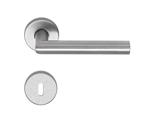 BB záras inox rozettás kilincs - Homelux, KILINCS-INOX-BB