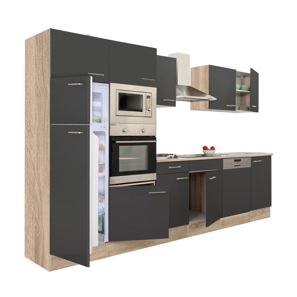 Konyhabútor, felülfagyasztós hűtős kivitel - Homelux, L340STAN
