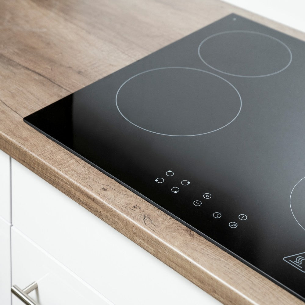 Átmenetileg nem elérhető termékek fekete üvegkerámia főzőlap fa hatású munkalapon - Homelux, L360YFH