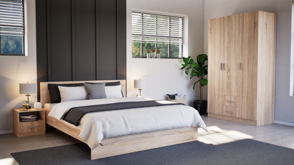 Okvir kreveta Miami 120x205 cm Sonoma hrast-Sonoma hrast Druga slika proizvoda