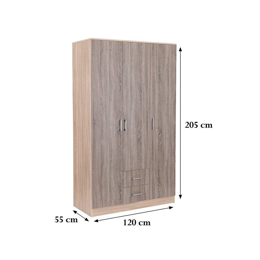 Ormar Miami 120x205 cm, javor York i javor Sonoma Druga slika proizvoda