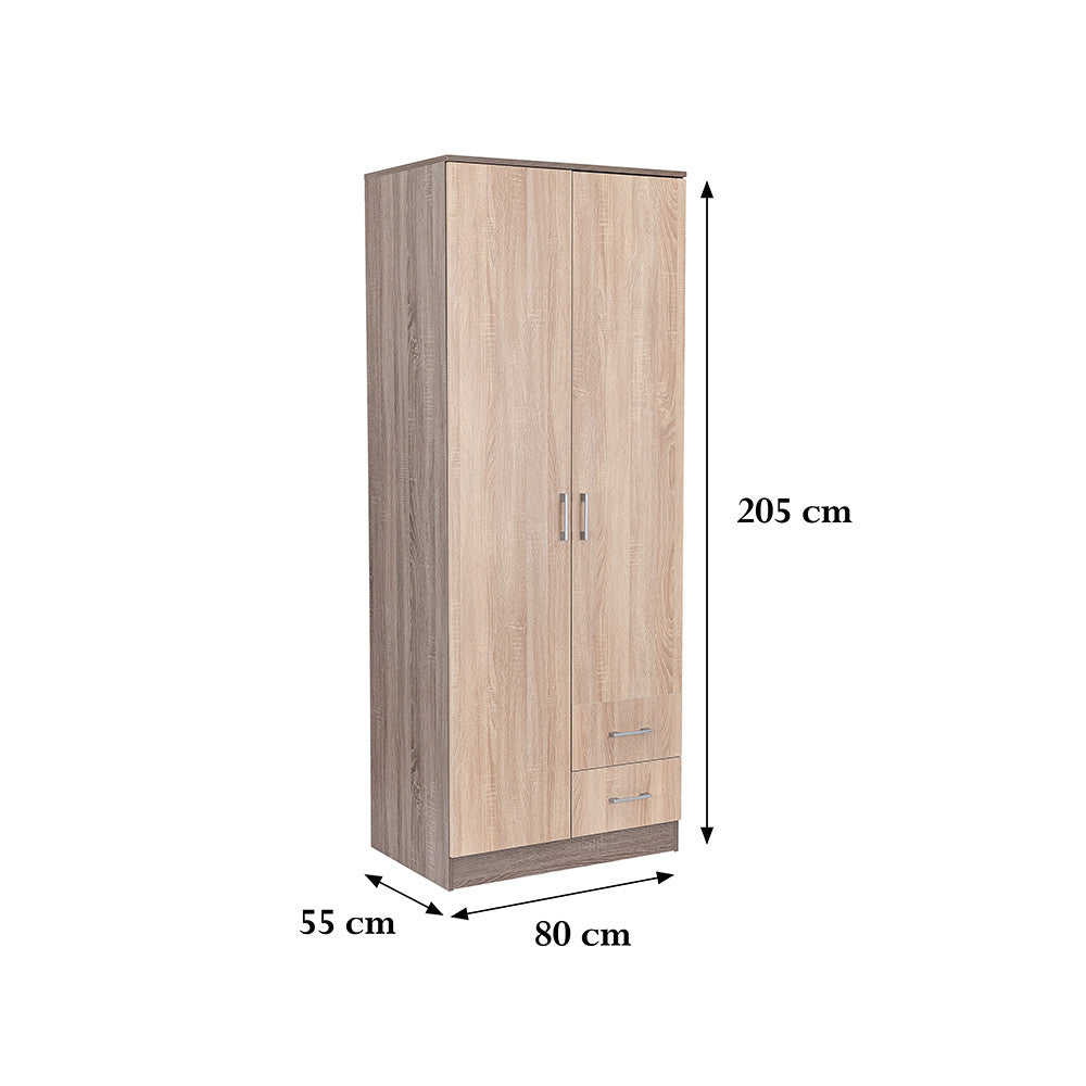 Okvir kreveta Miami 80x205 cm Sonoma hrast-York hrast Druga slika proizvoda