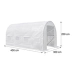 Melegház fólia méretábra 200 × 300 × 450 cm - Homelux, LMHF-432-WH