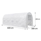 Melegház fólia méretábra 200 × 300 × 600 cm-es fóliasátorral - Homelux, LMHF-632-WH