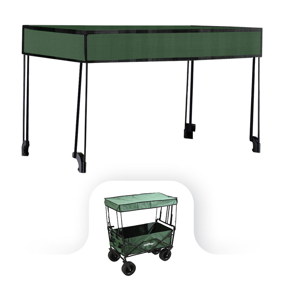 Kerti szállítókocsi prémium zöld árnyékoló tetővel - Homelux, LSZKT055-GREEN Glavna slika proizvoda