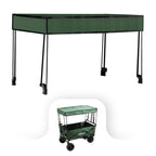 Kerti szállítókocsi prémium zöld árnyékoló tetővel - Homelux, LSZKT055-GREEN