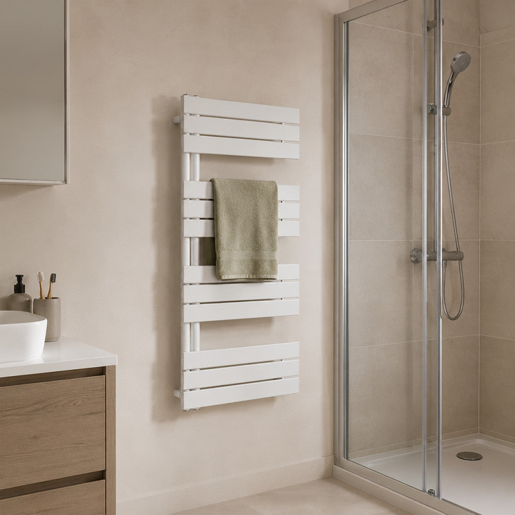 Solaro Design ručnik-radijator, 1200x600 mm, bijeli Druga slika proizvoda