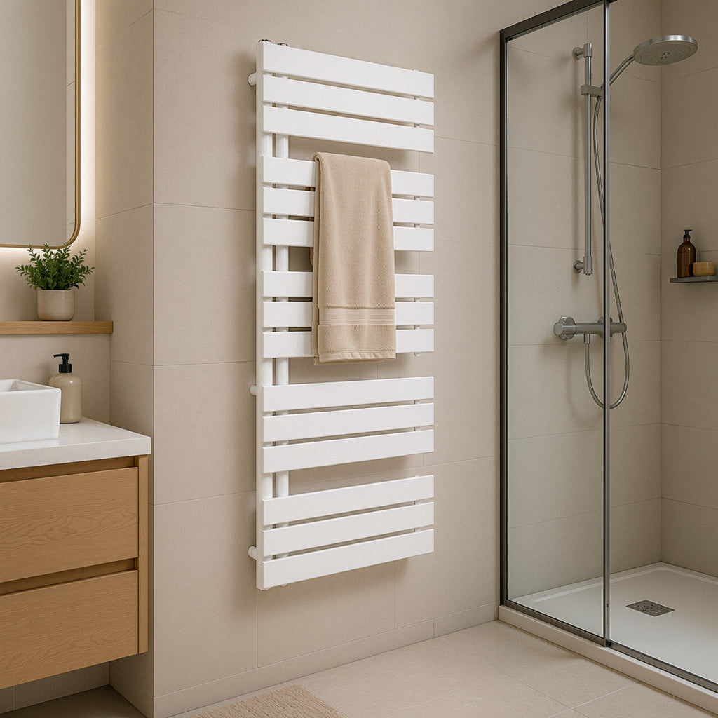 Solaro Design ručnik-radijator, 1400x600 mm, bijeli Druga slika proizvoda