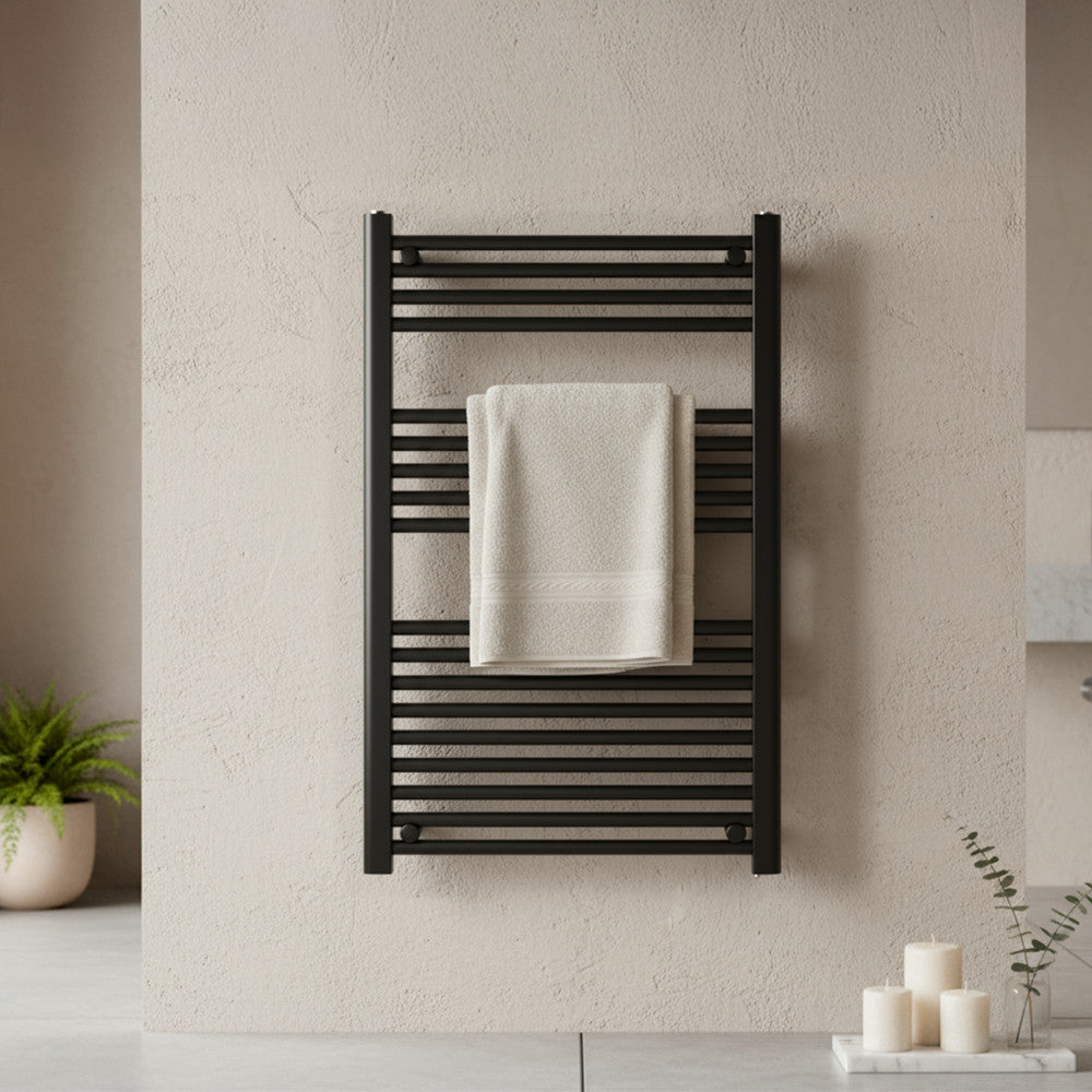 Zidni ručnik-radijator 1000x600 mm crni Druga slika proizvoda