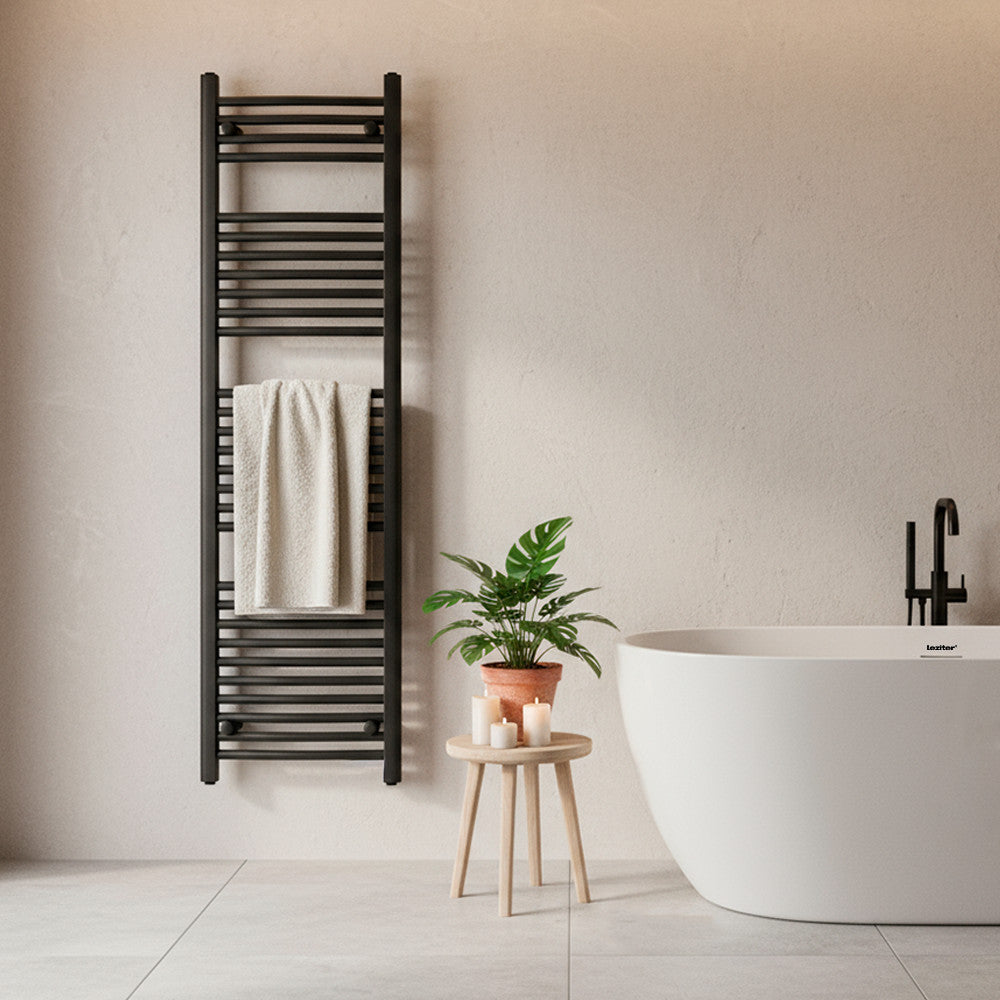 Zidni ručnik-radijator 1600x500 mm crni Druga slika proizvoda