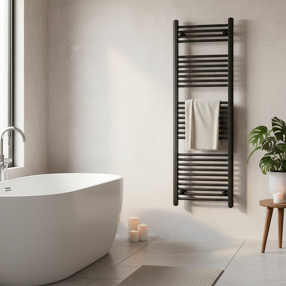 Zidni ručnik-radijator 1600x600 mm crni Druga slika proizvoda