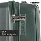 Gurulós bőrönd szett beépített TSA számzár közelről - Homelux, LTREBS-III-DG