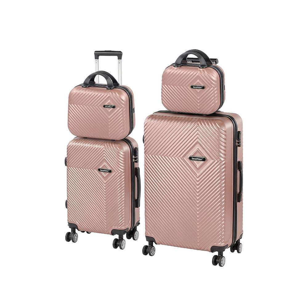 4 részes keményfedeles bőröndszett, modern rosegold színben - Homelux, LTRPBS-XXIII-RG Glavna slika proizvoda